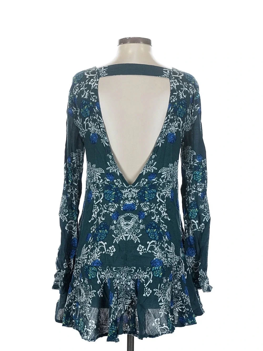 Free People Floral Swing Dress 🩵 🌊